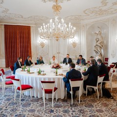 Prezident jednal s místopředsedou vlády Marianem Jurečkou o důchodové reformě, Pražský hrad, 22.4.2024, foto: Tomáš Fongus