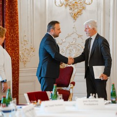 Prezident jednal s místopředsedou vlády Marianem Jurečkou o důchodové reformě, Pražský hrad, 22.4.2024, foto: Tomáš Fongus