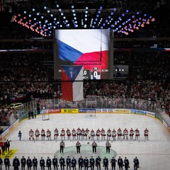 Zahajovací zápas Mistrovství světa v ledním hokeji 2024, O2 Aréna, Praha, 10.5. 2024, foto: Zuzana Bönisch