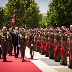 Oficiální návštěva Jordánska, jednání prezidenta republiky s králem Abdalláhem II., Královský palác, 29.5.2024, foto: Zuzana Bönisch