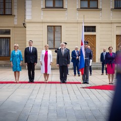 Oficiální návštěva slovenské prezidentky Zuzany Čaputové, Pražský hrad, 12.6.2024, foto: Zuzana Bönisch