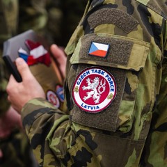 Návštěva vojenské základny Adaži, setkání s českými vojáky, 11.6.2024, foto: Tomáš Fongus