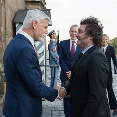 Prezident republiky jednal s argentinským prezidentem Mileiem, Pražský hrad, 24.6.2024, foto: Tomáš Fongus