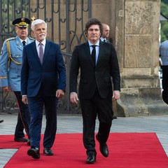 Prezident republiky jednal s argentinským prezidentem Mileiem, Pražský hrad, 24.6.2024, foto: Tomáš Fongus