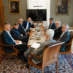 Prezident republiky se setkal se zahraničněpolitickými poradci, Pražský hrad, 3.7.2024, foto: Tomáš Fongus